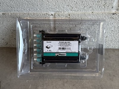 New Sealed - Panduit FCXO-24-10Y Fiber Optic Cassette   OM3 24-Fiber LC to MPO