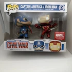 Funko Pop! Captain America & Iron Man 2 Pack Marvel Civil War Collector Corps