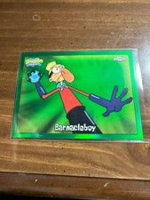 Topps Chrome SpongeBob SquarePants Kelp Green Refractor Card #7 Barnacleboy