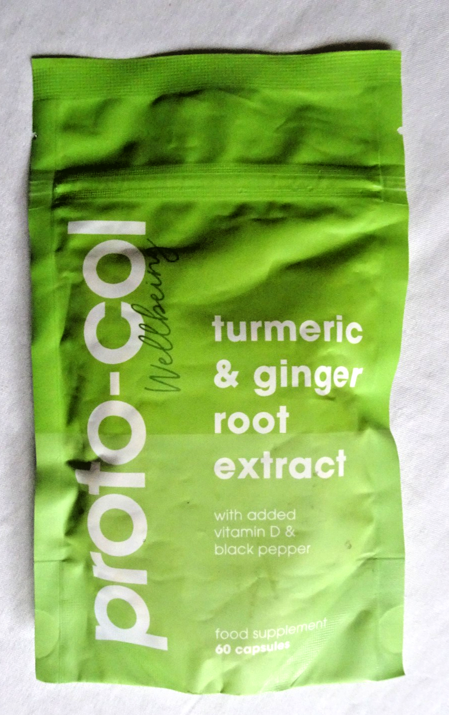Proto-col - Turmeric & Ginger Root Extract - 60 Capsules - BB  06/2026