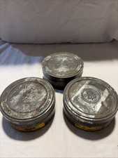 3x Vintage Eastman Kodak Movie Reel Film Canister Metal 4x1 5/8  Well Used