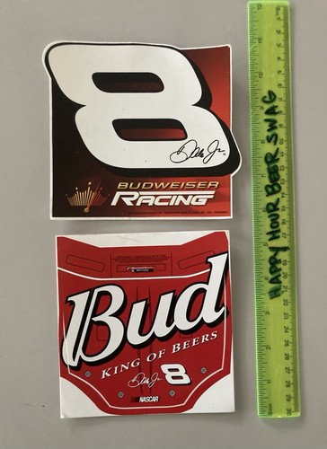 🔥NEW Budweiser #8 Dale Earnhardt Nascar Racing Hood Beer Sticker Decal Bud Lot - Picture 1 of 2