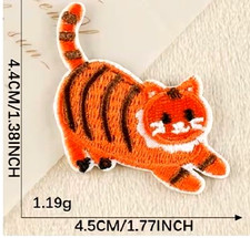 Embroidered Cat Iron-on Patch FREE SHIPPING