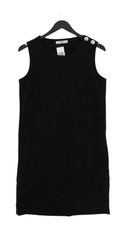 Mango Tank Midi Dress S in Black