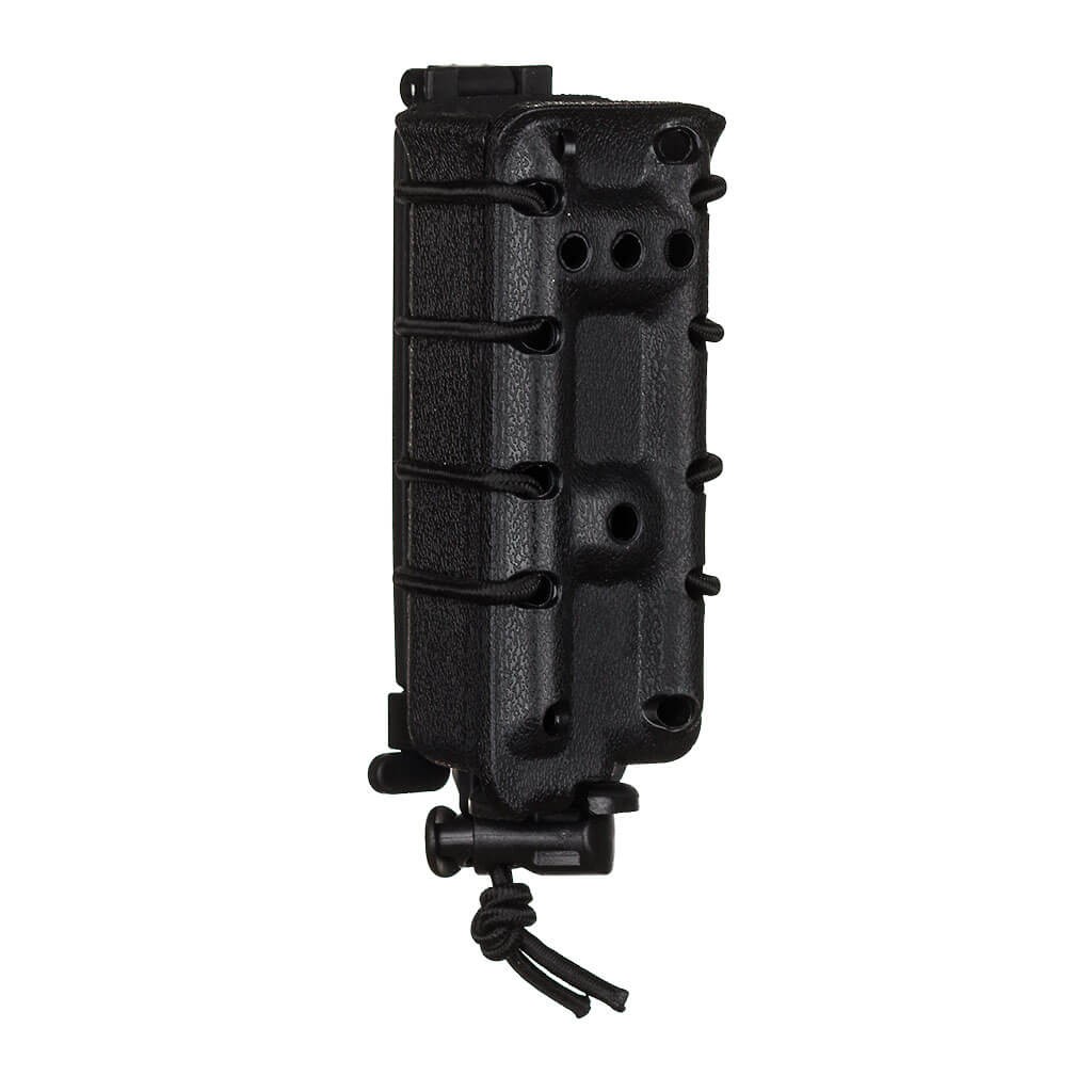 Airsoft 9mm Fast-Mag Style Pistol Magazine Holder MOLLE Pouch Black - Wosport