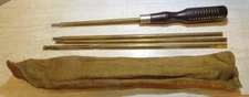 Vintage BRASS 3/16" Rifle Cleaning Rod Kit 28-5/8" USA Union Hardware Company