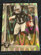 2025 Topps Chrome Football Tre Tucker Raiders Wave Refractor 🔥 NEW RELEASE