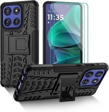 2PCS Case HD Screen Protector for Moto G Stylus 5G 2025 Military Grade Shockpr