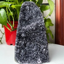 1967g Natural Amethyst geode quartz cluster crystal specimen Healing