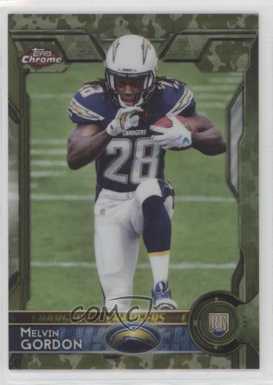 2015 Topps Chrome Rookies STS Camo Refractor /499 Melvin Gordon #105 1m7