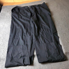 King Size Pants Mens 4XL 38L Big Tall Black Chino Khaki Cotton Elastic Pull On