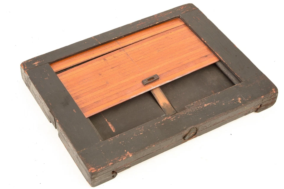 7x5'' Wooden Roller Blind Style Tambour Plate / Film Holder Rare Antique V29 - Image 2 of 4