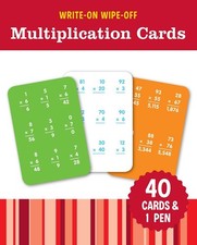 Write-On Wipe-Off Multiplication Cards Write-On Wipe-Off Learning Cards 