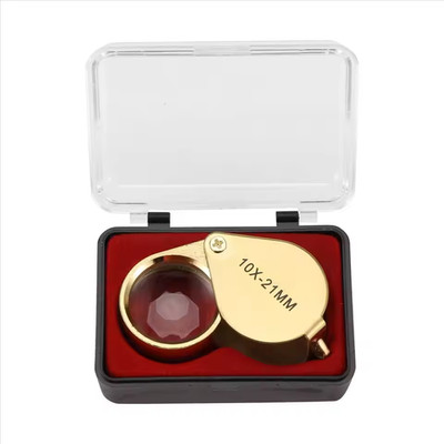 10X Jewelers Loupe Magnifier Jewelry Coin Loop Magnifying Glass Eye Pocket USA