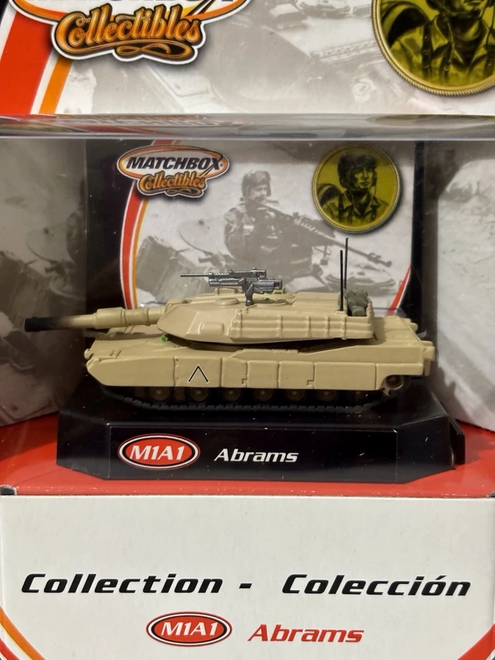 Matchbox Collectibles 50th Tan 2001 Military M1A1 Abrams Tank 92654 - Unopened - Image 2 of 4