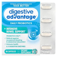 Digestive Advantage®, Daily Probiotics + Intensive Bowel Support, 96 Capsules
