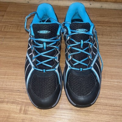 MBT Simba Black Blue Gray Lace Up Mesh Walking Sneakers CLG618 913 697 751