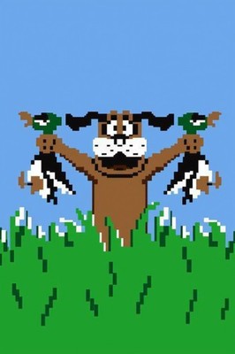 Ente Jagd Hund Videospiel Wandbild Druck A3 Poster Nostalgie Retro Snes GD443