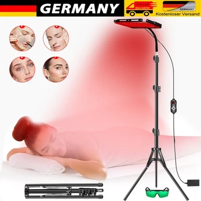 MARKENLOS 360° 660+850nm Rotlicht Panel Infrarotlampe Rotlichtlampe Therapie Lampe