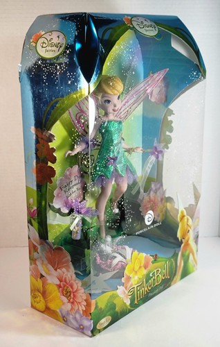 DISNEY FAIRIES TINKER BELL PORZELLAN MESSING SCHLÜSSEL ANDENKEN PUPPE 2008 UNGEÖFFNETE BOX - Bild 5 von 24
