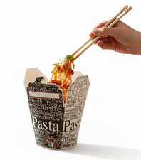 50 Noodle Boxes Chinese Takeaway Box 26oz Medium Food Asian Pasta Rice Container