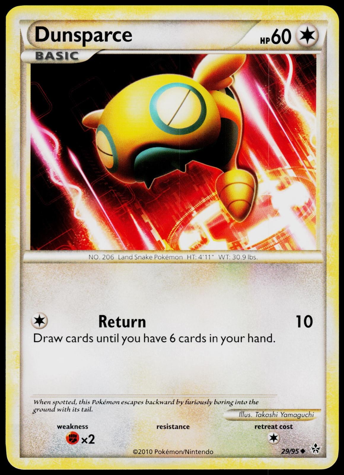 Dunsparce 29/95 HGSS Unleashed - Pokemon NM/M (Uncommon)