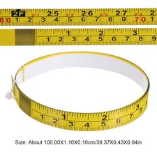 3 Pcs Sticky Ruler Work Adhesive Measuring Tape Inch Metric Backed Measure