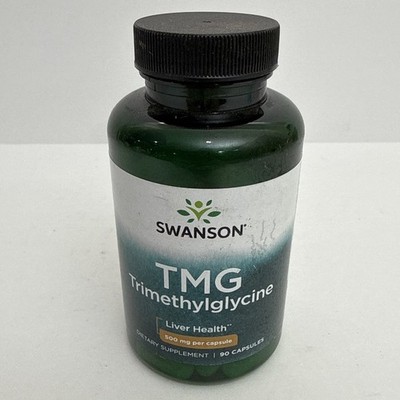 Swanson Tmg Trimethylglycine 500 mg 90 Capsules Supports Liver Health Exp 7/27