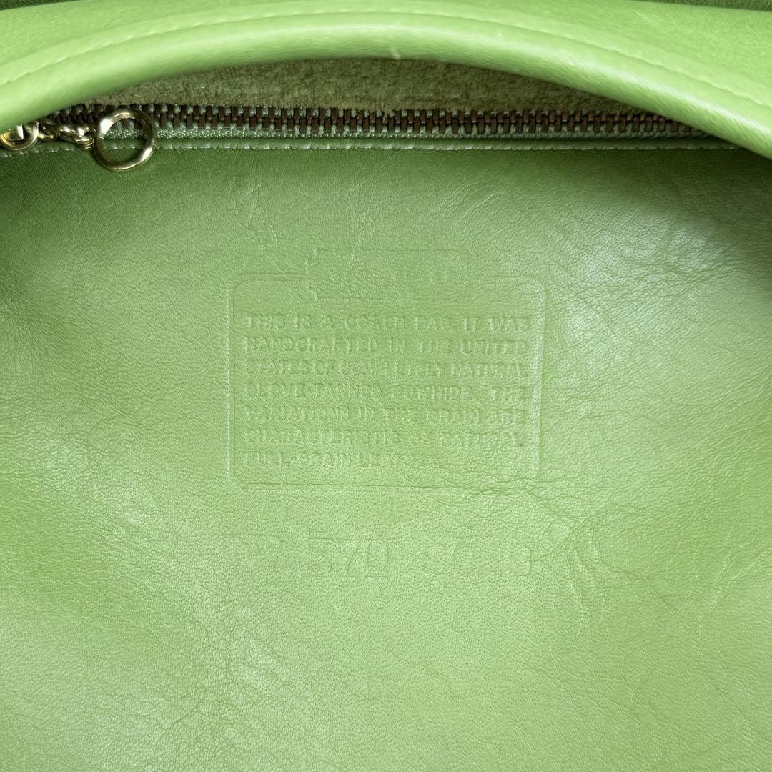 希少✨OLD COACH Flap Shoulder bag green Old Coach Leather Shoulder Bag Handbag Auth Green Women From