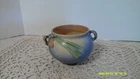 Vintage Roseville Pottery Blue Pinecone Handled Bowl 623-3 (READ)