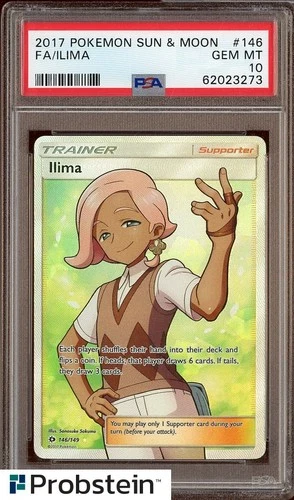 2017 Pokemon Sun & Moon #146 Full Art ILIMA PSA 10