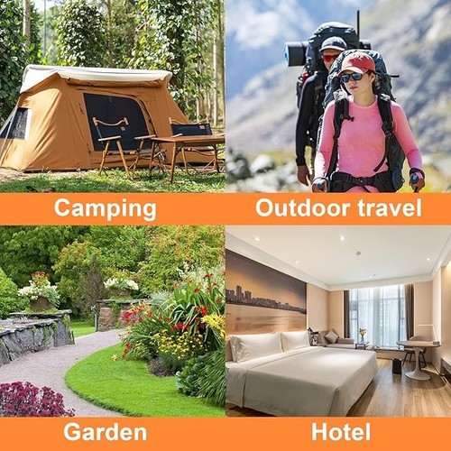 Wäscheleine Ausziehbar 10m Rutschfest Tragbar Camping Reise Balkon Garten Hotel - Bild 7 von 7