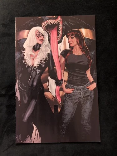 BLACK CAT #7 VIRGIN ADAM HUGHES INCENTIVE VARIANT VENOM 1
