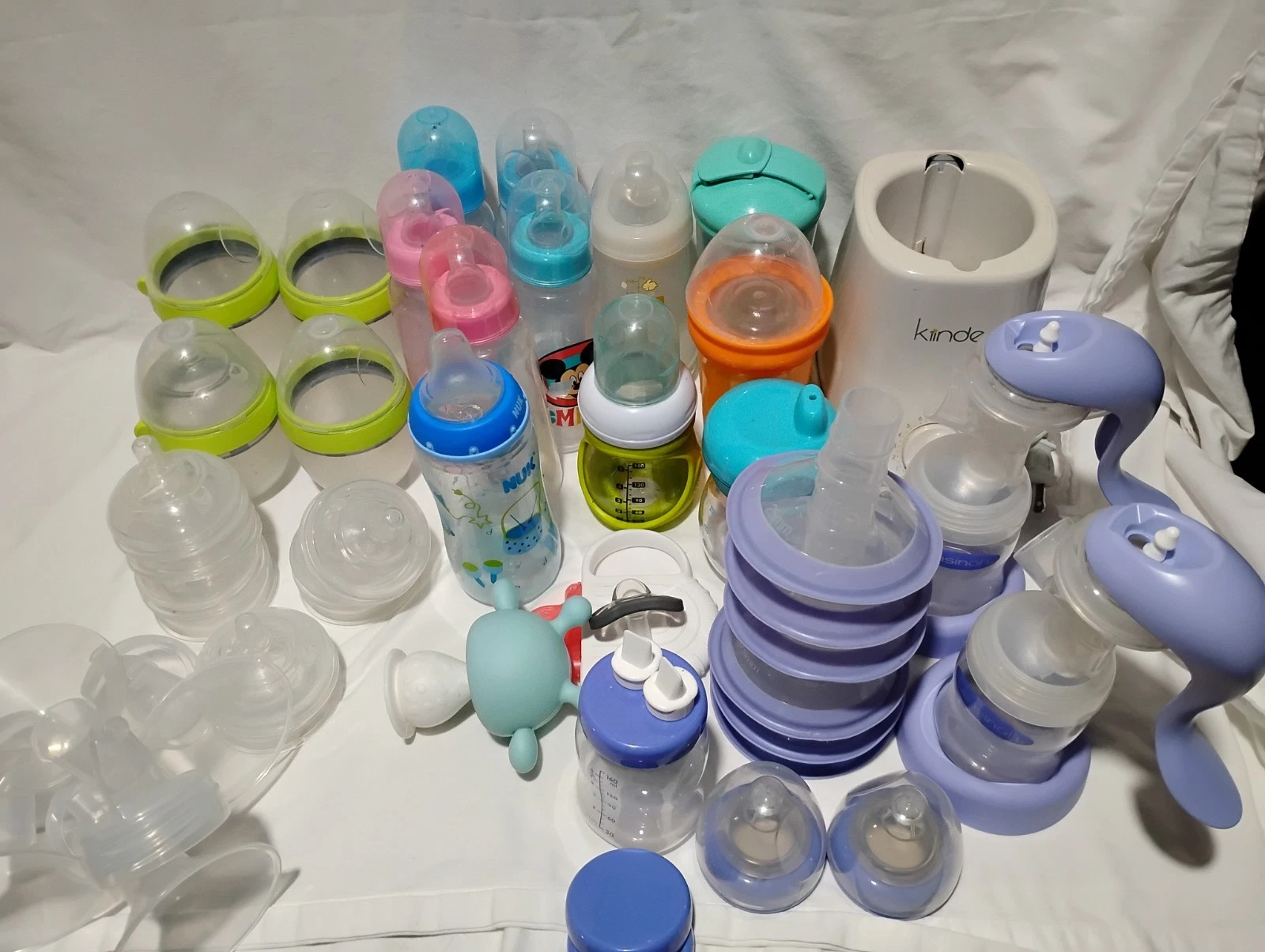 Huge Lot Baby Bottles, Breast Pumps, Toys, Bottle Warmer..