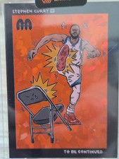 Canvas Mkting Steph Curry To Be Cont. Season 1 Chair Kick Orange Cracked Ice /30