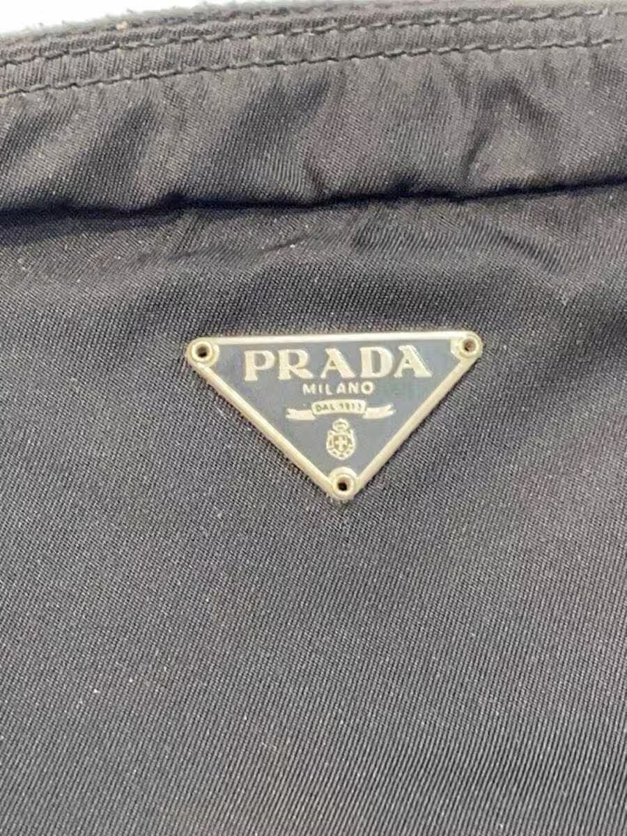 PRADA Pouch Nylon Black Solid Authentic Rare Exce… - image 5