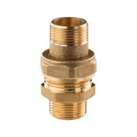 "Messing Gewinde-Fitting Verschraubung Gerade Flachdichtend 3/4\"AG - 3/4\"AG (Dn 2"