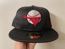 QUAD CITIES RIVER BANDITS BATTING PRACTICE BP MESH MiLB NEW ERA 59FIFTY SZ 7 1/2