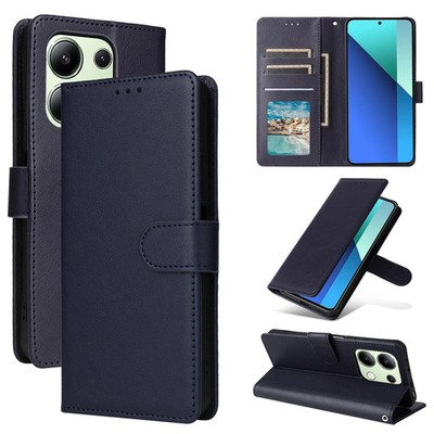 Wallet-Hülle f. Xiaomi Redmi Note 13 12 11 Kunstleder Magnet Kickstand Karten