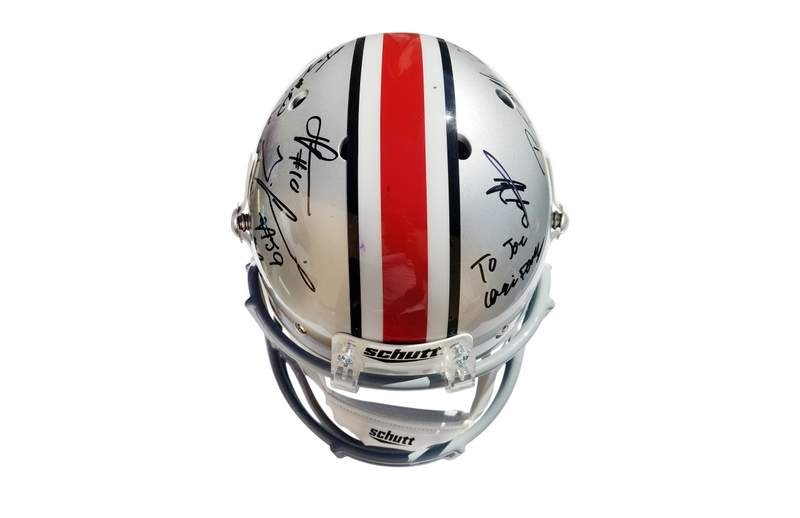 2014 Ohio State Buckeyes team signed helmet W/Certificate (1) autographed