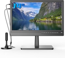 Small TV - HD Kitchen TV with ATSC Tuner, HDMI/USB/VGA, Built-in Stand and Re...