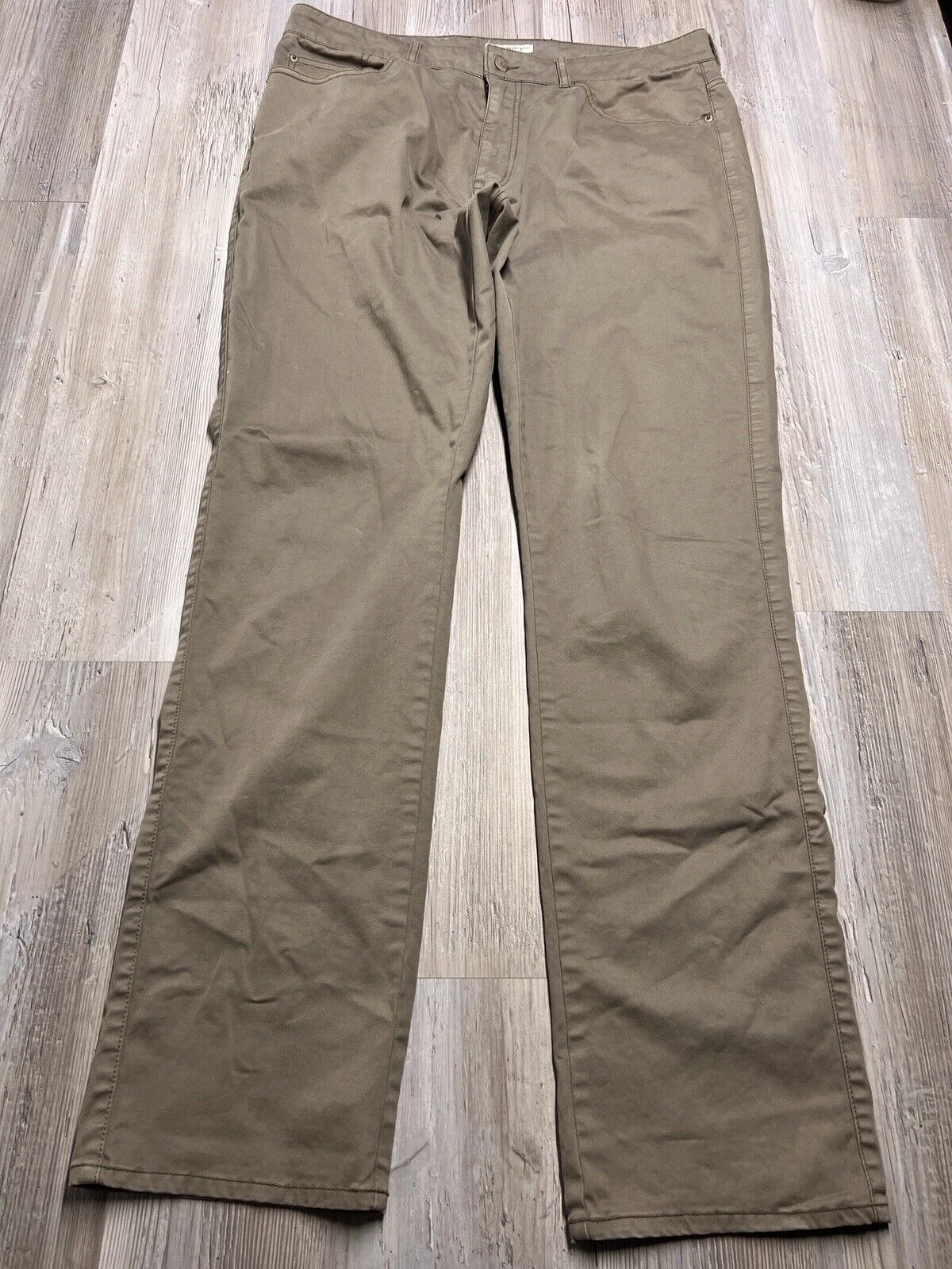 Columbia Brush Guard Pants Brown Canvas Workwear Jeans Outdoors Mens Size 32