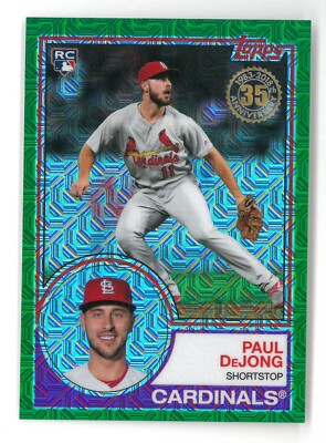 2018 Topps Silver Pack PAUL DEJONG #34 ~ Green 1983 Design 35/99