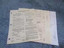 1976 MERCURY 4 6 V6 V8 FACTORY TUNE UP SPECIFICS SPEC MANUAL SHEETS SET
