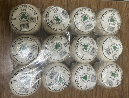 12 Rolls Cotton Twine Natural Cord String 300 feet each roll #24 - Picture 2 of 2