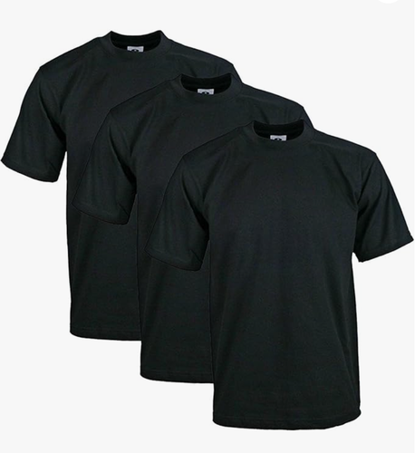 3 Pack Pro Club Men's Heavyweight Cotton Short Sleeve Crew Neck T-Shirt - Picture 3 of 8