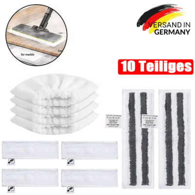 10x Dampfreiniger Bodentuch Pads Tuchset für Kärcher Easyfix SC1 SC2 SC3 SC4 SC5