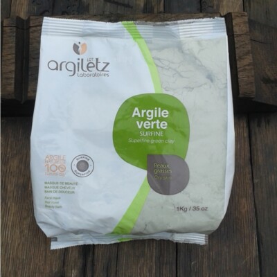 Argiletz Grüne Tonerde 1 kg extrafein (16,95  / 1000g)