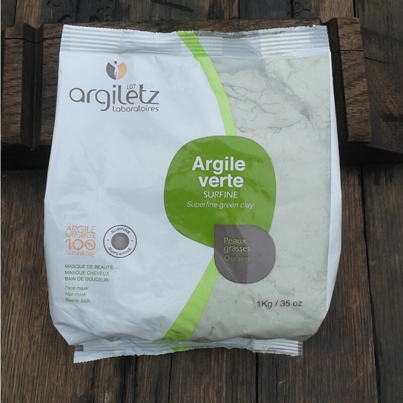 Argiletz Grüne Tonerde 1 kg extrafein (16,95€ / 1000g)