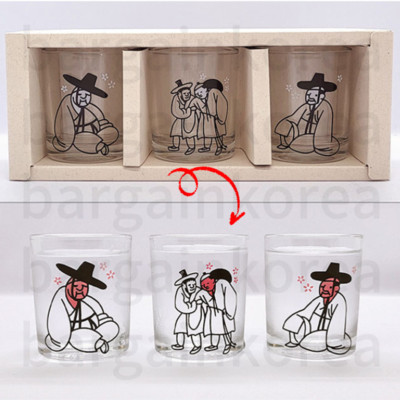 Drunken Seonbi Color Changing Cups Soju Sake Alcohol Shot Glass SET from Korea